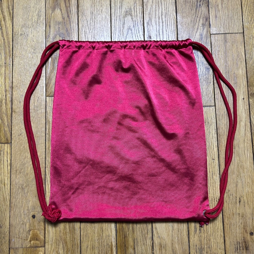 Y2K AND1‎ Drawstring Backpack Red White Blue Basketball Jersey Cinch Bag - Picture 2 of 3